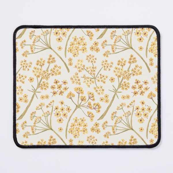 Item preview, Yellow & Green Watercolor Stem Caraway Floral Pattern designed and sold by StudioPosies.