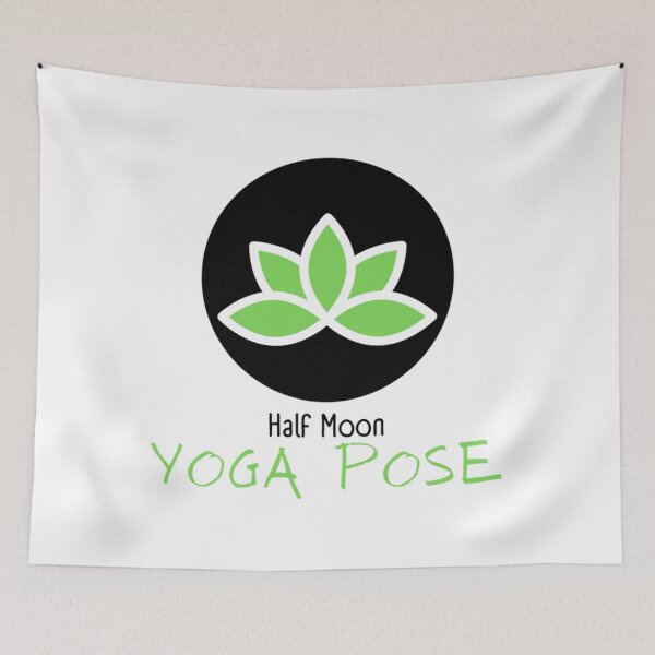 Item preview, Half moon yoga pose   designed and sold by BobbyWatkins.