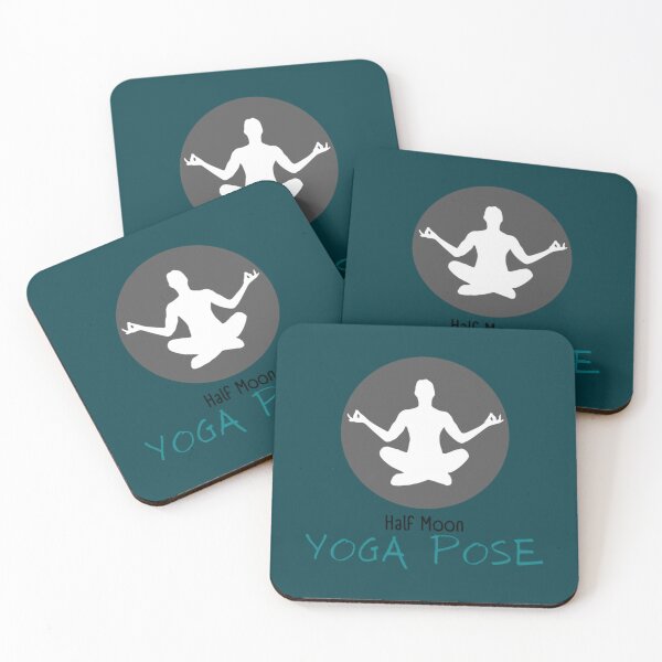 Item preview, Half moon yoga pose   designed and sold by BobbyWatkins.