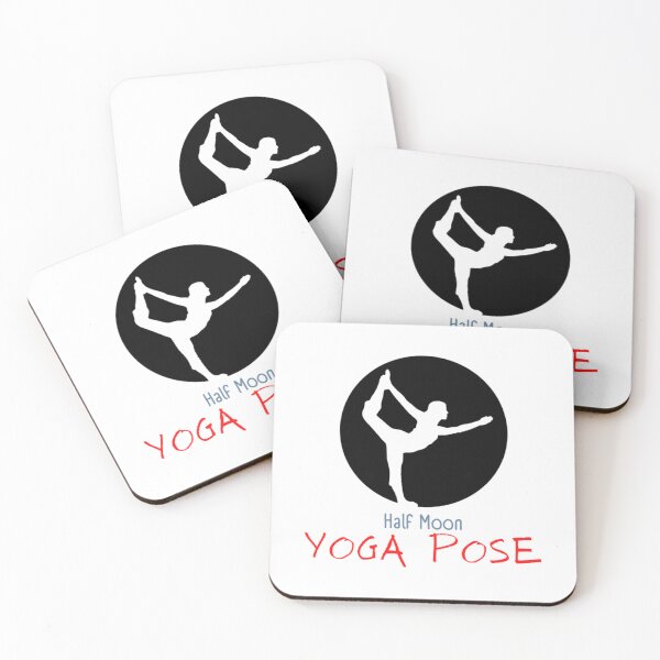 Item preview, Half moon yoga pose   designed and sold by BobbyWatkins.