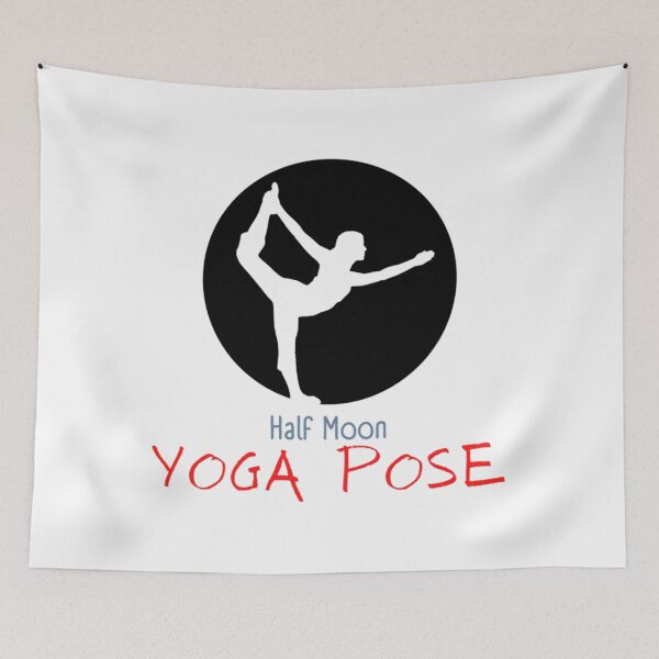 Item preview, Half moon yoga pose   designed and sold by BobbyWatkins.