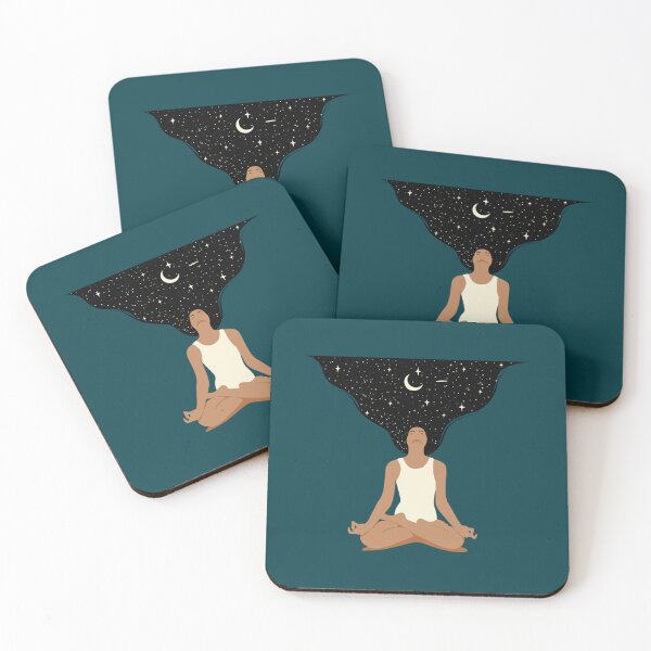 Item preview, Half moon yoga pose   designed and sold by BobbyWatkins.
