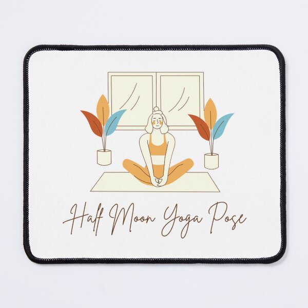 Item preview, Half moon yoga pose   designed and sold by BobbyWatkins.