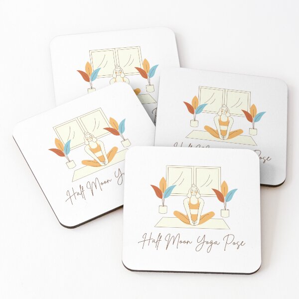 Item preview, Half moon yoga pose   designed and sold by BobbyWatkins.
