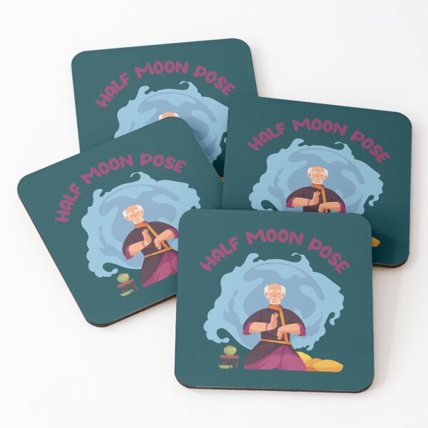 Item preview, Half moon yoga pose   designed and sold by BobbyWatkins.