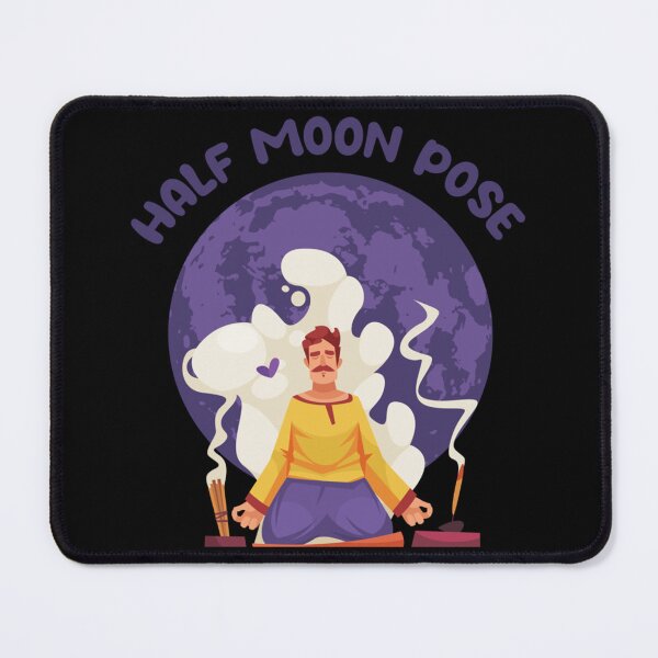 Item preview, Half moon yoga pose   designed and sold by BobbyWatkins.