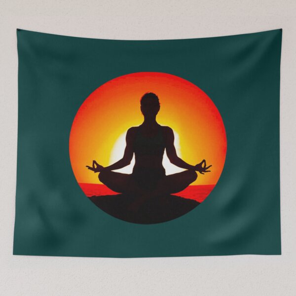 Item preview, Half moon yoga pose   designed and sold by BobbyWatkins.