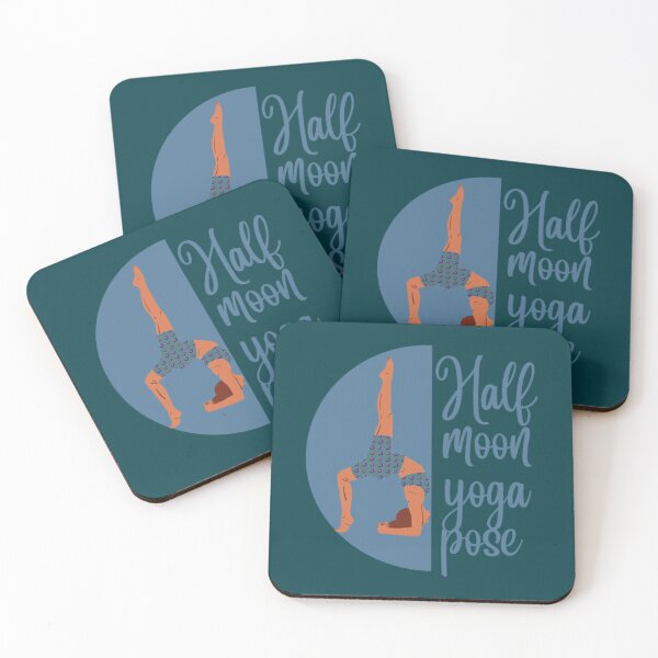 Item preview, Half moon yoga pose   designed and sold by BobbyWatkins.