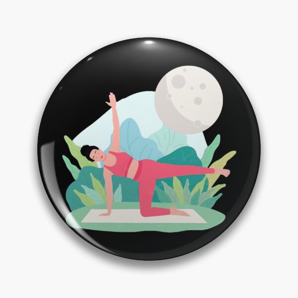Item preview, Half moon yoga pose   designed and sold by BobbyWatkins.
