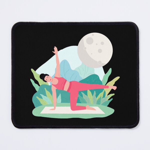 Item preview, Half moon yoga pose   designed and sold by BobbyWatkins.