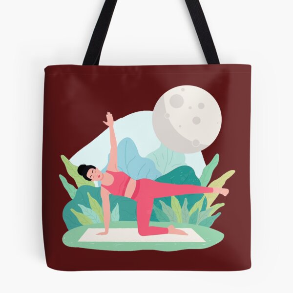 Item preview, Half moon yoga pose   designed and sold by BobbyWatkins.