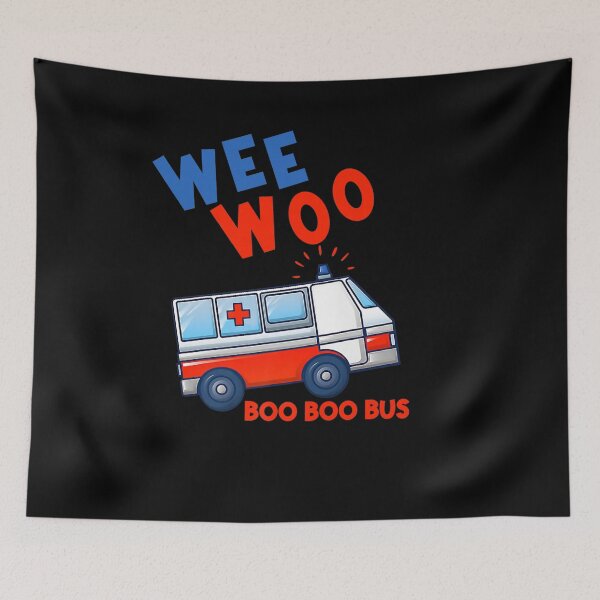 Item preview, WEE WOO BOO BOO BUS AMBULANCE FUNNY EMS EMT PARAMEDIC designed and sold by sobriowslen.