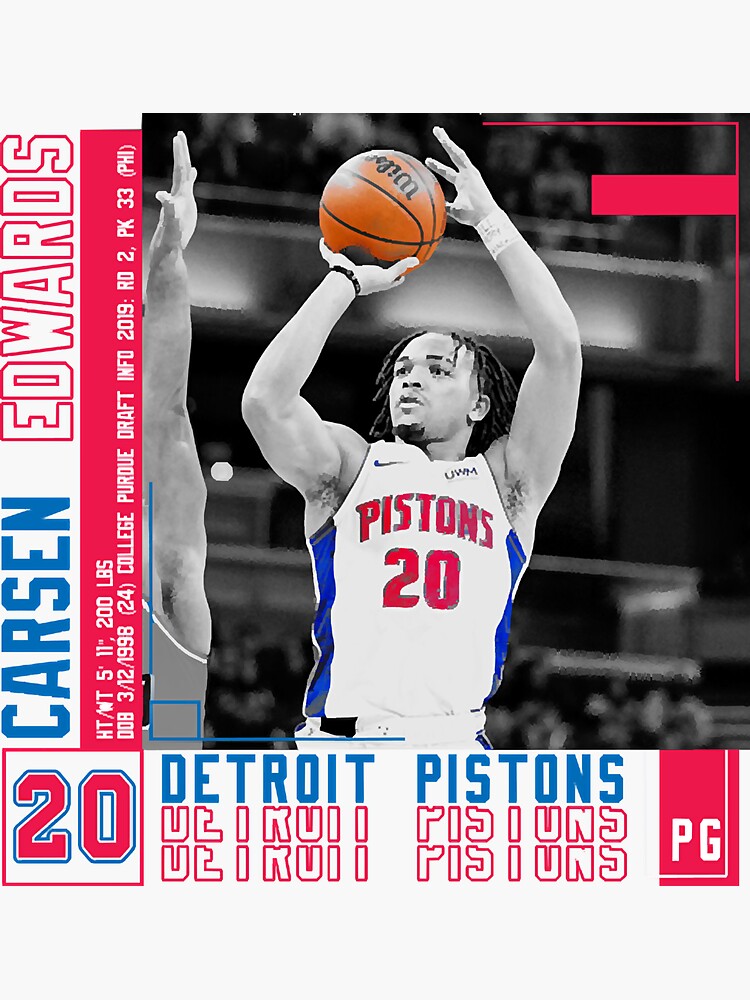 "Carsen Edwards Basketball Edit Poster Pistons " Sticker for Sale by RonaldSim84149 Redbubble