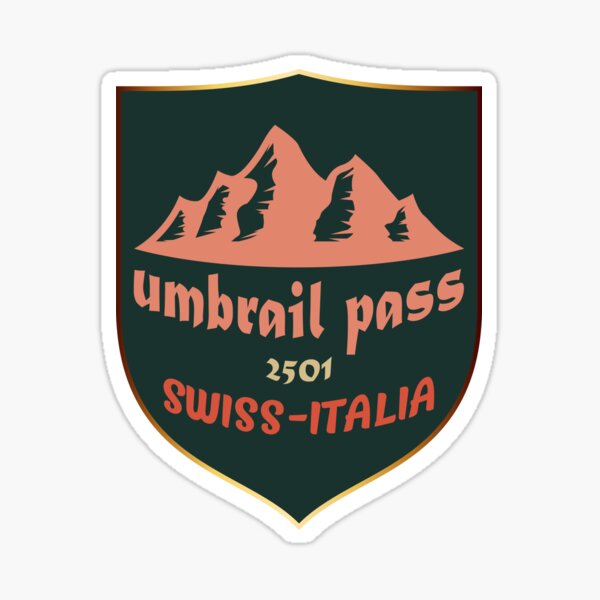 Item preview, Umbrail Pass, Italy - Switzerland Sticker designed and sold by chamiconcept.