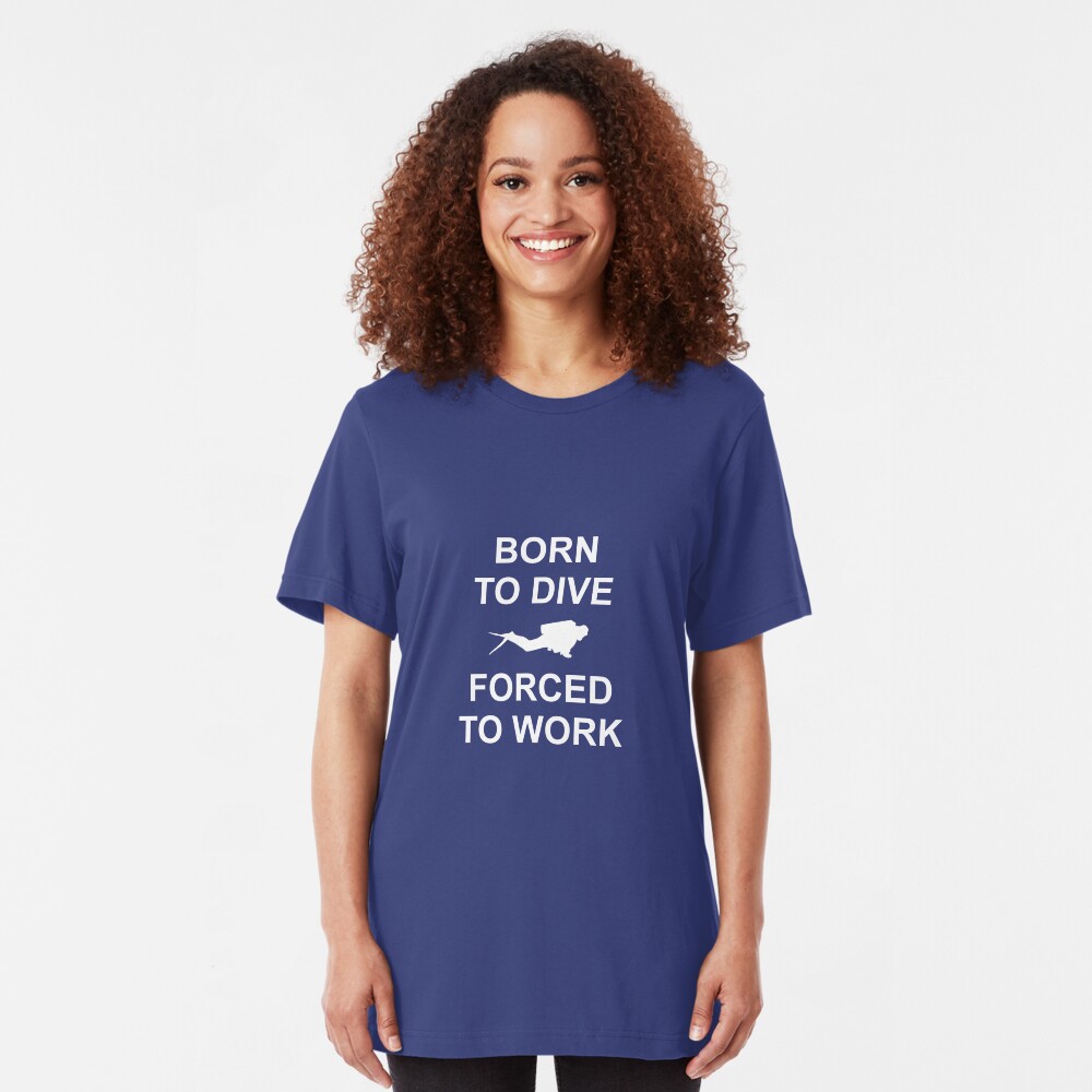 Born To Dive Slim Fit T-Shirt