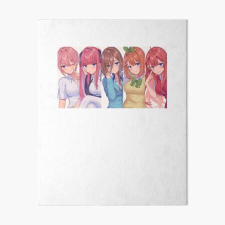 The Quintessential Quintuplets Characters Art Board Print for