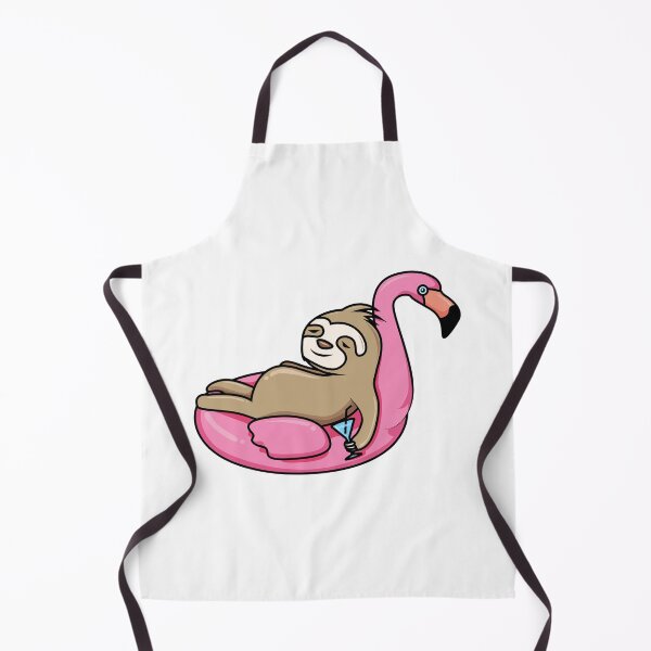 Item preview, Adorable Sloth Chilling On A Flamingo Float While Sipping A Beverage designed and sold by CreativeCranium.