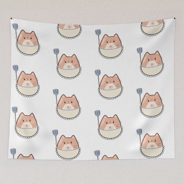 Item preview, Kawaii Homemaker Cat designed and sold by darklanterndsn.