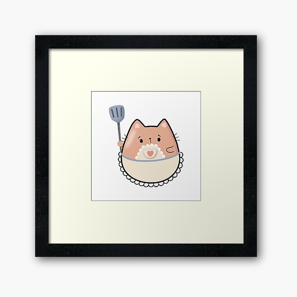 Item preview, Kawaii Homemaker Cat designed and sold by darklanterndsn.