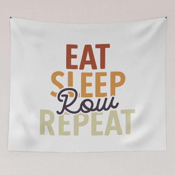 Item preview, Eat Sleep Row Repeat | Funny Rowing Quotes designed and sold by DrawingBoard.