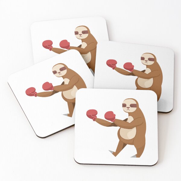 Item preview, Sweet Boxing Sloth While Sleeping Brown With Red Boxing Gloves designed and sold by CreativeCranium.