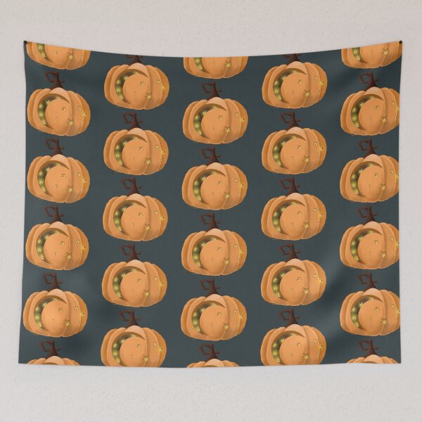 Item preview, Fall/ Halloween Moon and Stars Jack-O-Lantern Pumpkin Filled with Fireflies. designed and sold by LawsonFabrics.