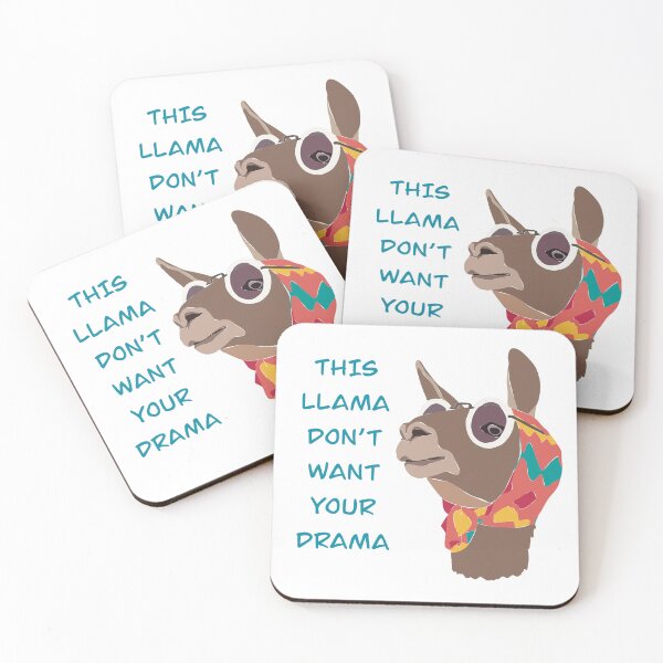 Item preview, Funny llama t-shirts now available! Get your hands on our "this llama don't want your drama" design and make a statement. Perfect for those who love funny and unique shirts. designed and sold by SERGEY OVCHARUK.