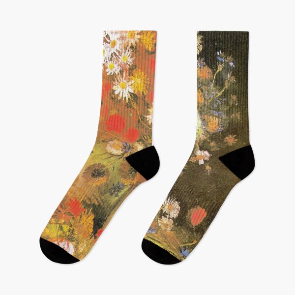 Artikelvorschau, Vase mit Mohnblumen, Kornblumen, Pfingstrosen und Chrysanthemen - Vincent van Gogh entworfen und verkauft von SimpleJoyStyle.
