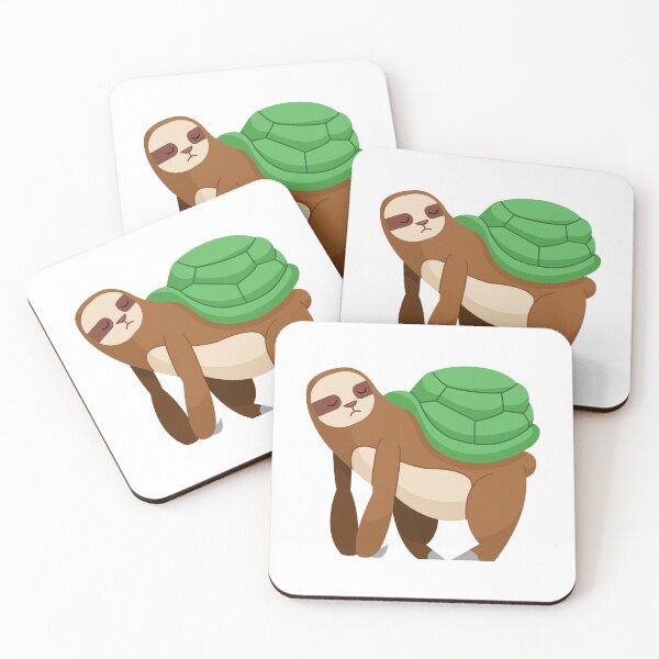 Item preview, Precious Face Sloth With Turtle On Its Back designed and sold by CreativeCranium.