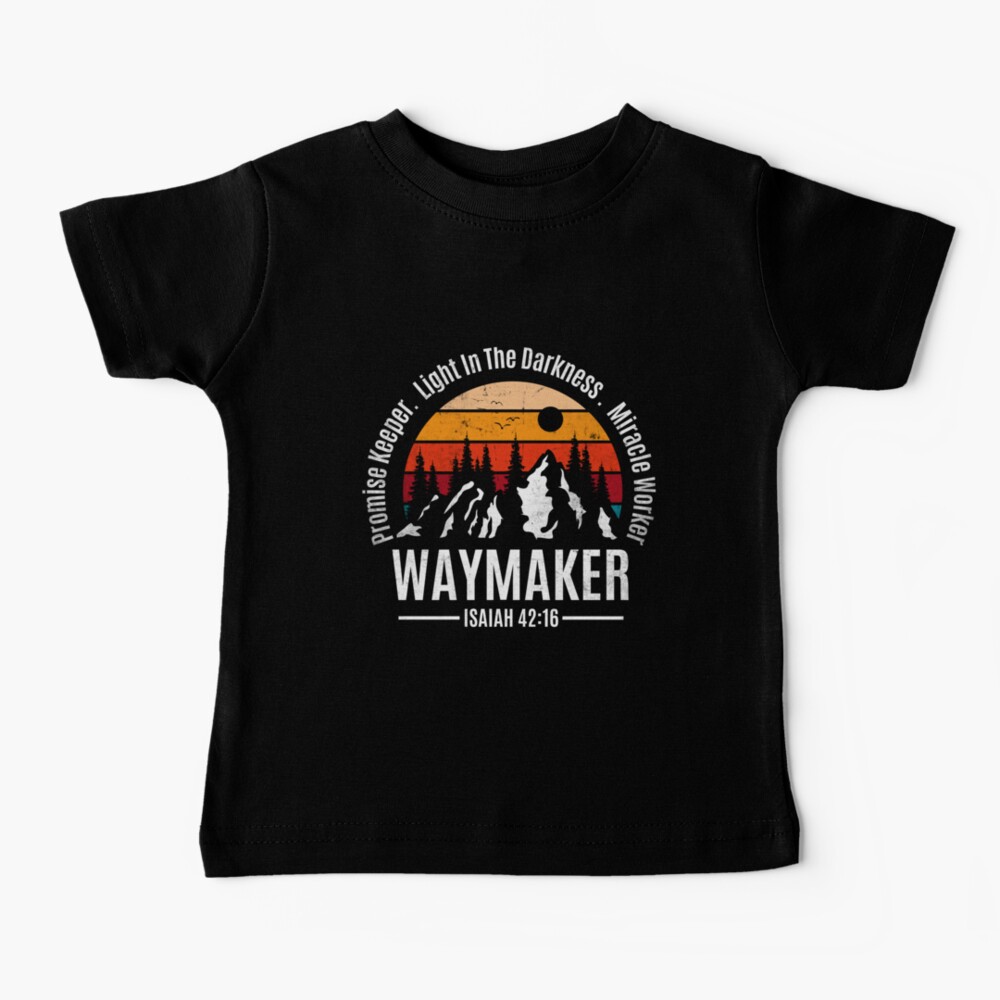 Waymaker Baby Body Suit, Waymaker Toddler Shirt, Way Maker, Miracle worker,promise keeper,light in The darkness,Christian Tee, Kids Tee.