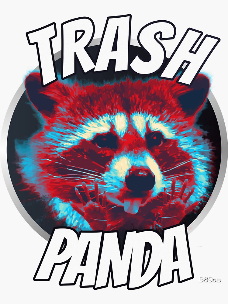 "Cute Trash panda Raccoon t-shirt Save the trash panda" Sticker by