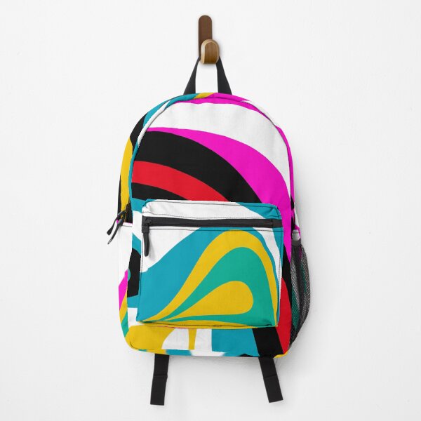 New Groove Retro Swirl Abstract Pattern in Bright 80s Colors