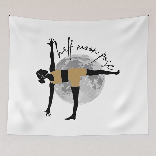 Item preview, Cute Meditation Half Moon Yoga Pose Zen   designed and sold by BruceFisherQQ.