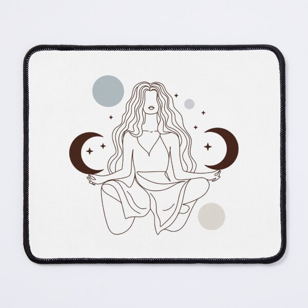 Item preview, half moon yoga pose designed and sold by BruceFisherQQ.