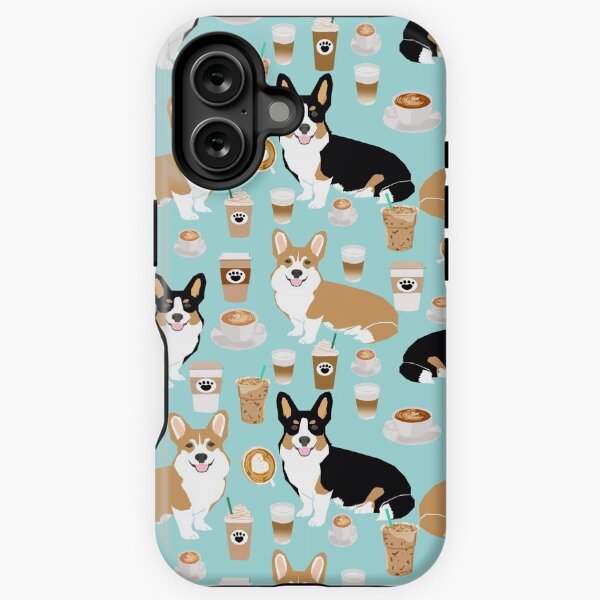 Aperçu de l'œuvre Corgi gallois corgi café café chien chiens chien race chien modèle animaux de compagnie créée et vendue par PetFriendly.