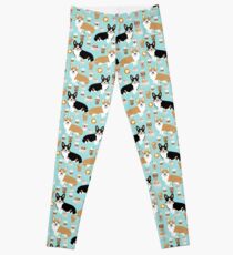 Corgi welsh corgi coffee cafe dog dogs dog breed dog pattern pet friendly Leggings