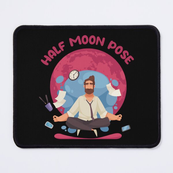 Item preview, Half Moon Yoga Pose                              designed and sold by BruceFisherQQ.