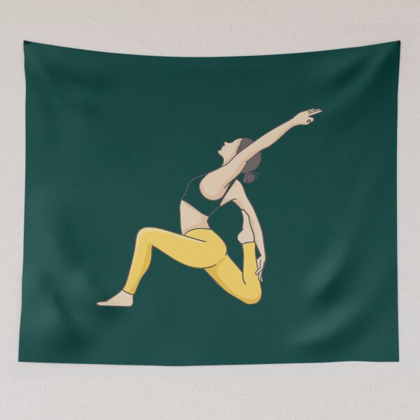 Item preview, half moon yoga pose                      designed and sold by BruceFisherQQ.