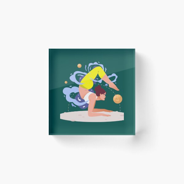 Item preview, half moon yoga pose               designed and sold by BruceFisherQQ.