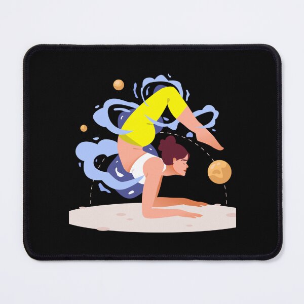 Item preview, half moon yoga pose               designed and sold by BruceFisherQQ.