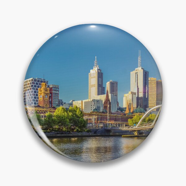 Item preview, Melbourne Skyline in Setting Sun designed and sold by Steven Jodoin.