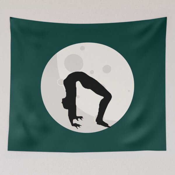 Item preview, Half moon yoga pose   designed and sold by BruceFisherQQ.