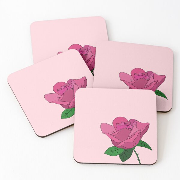 Artikelvorschau, Rosa Rosenblüte entworfen und verkauft von alicelilacarts.