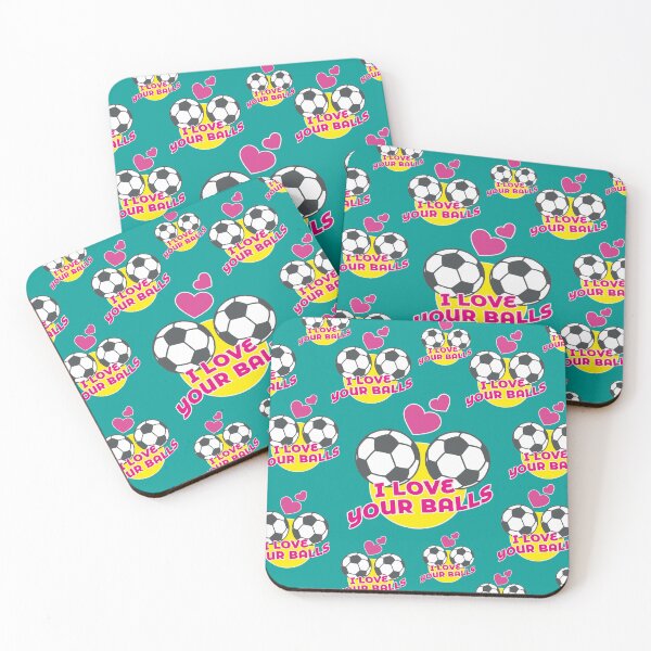 Item preview, I love your balls, funny quote football designed and sold by Mauswohn.