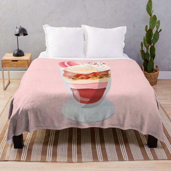 Item preview, Strawberry Macaron Granola Sundae Parfait Sundae designed and sold by Alicia Chee.