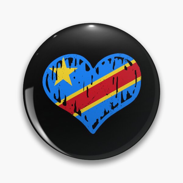 Item preview, Democratic Republic of the Congo Flag Heart Love designed and sold by rafaeltto.