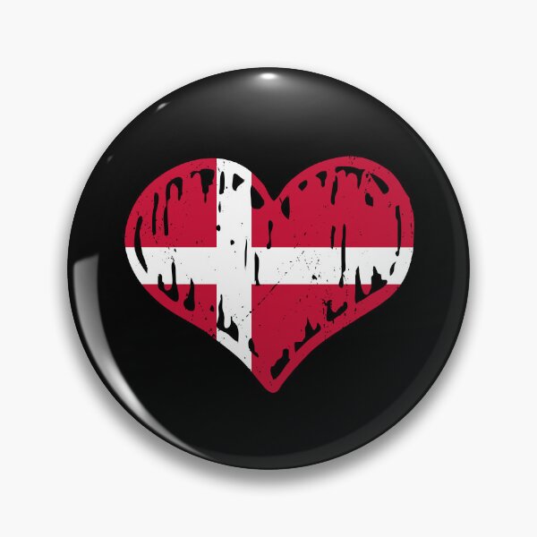 Artikelvorschau, Denmark Flag Heart Love entworfen und verkauft von rafaeltto.