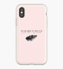 44. Lana Parrilla's quote - Feathers iPhone Case