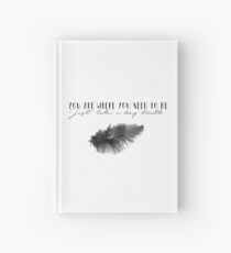 44. Lana Parrilla's quote - Feathers Hardcover Journal
