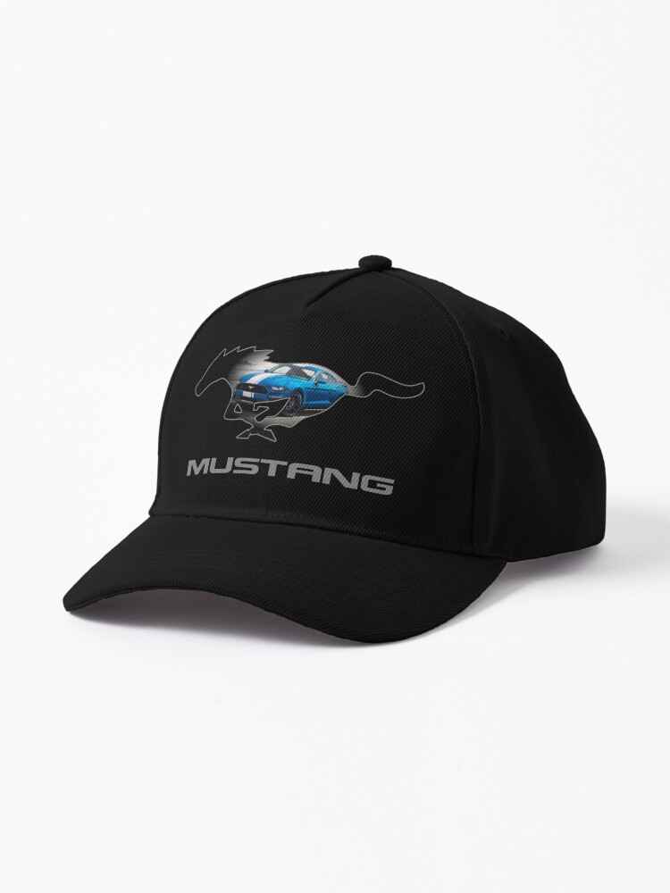 Design auf Mustang (Blau Cap Schwarz)\